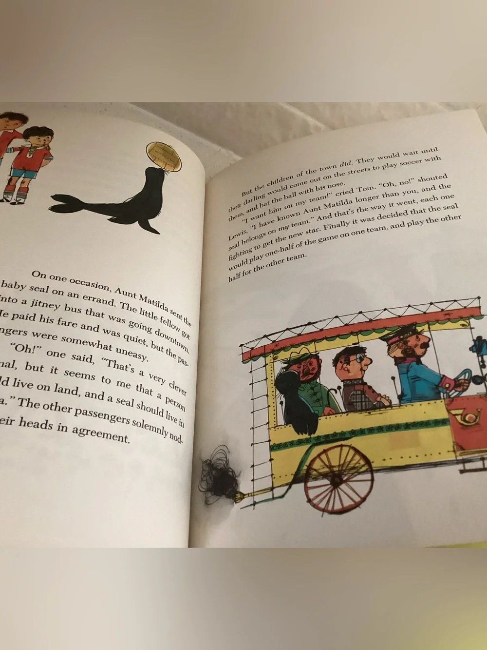 Vtg. 1968 Children’s Picture Book Aunt Matilda and the Baby Seal. Author Gina R